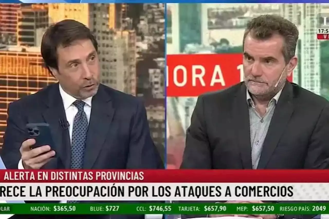 Eduardo Feinmann utilizó la Inteligencia Artificial en vivo para pedirle una definición de la palabra saqueo