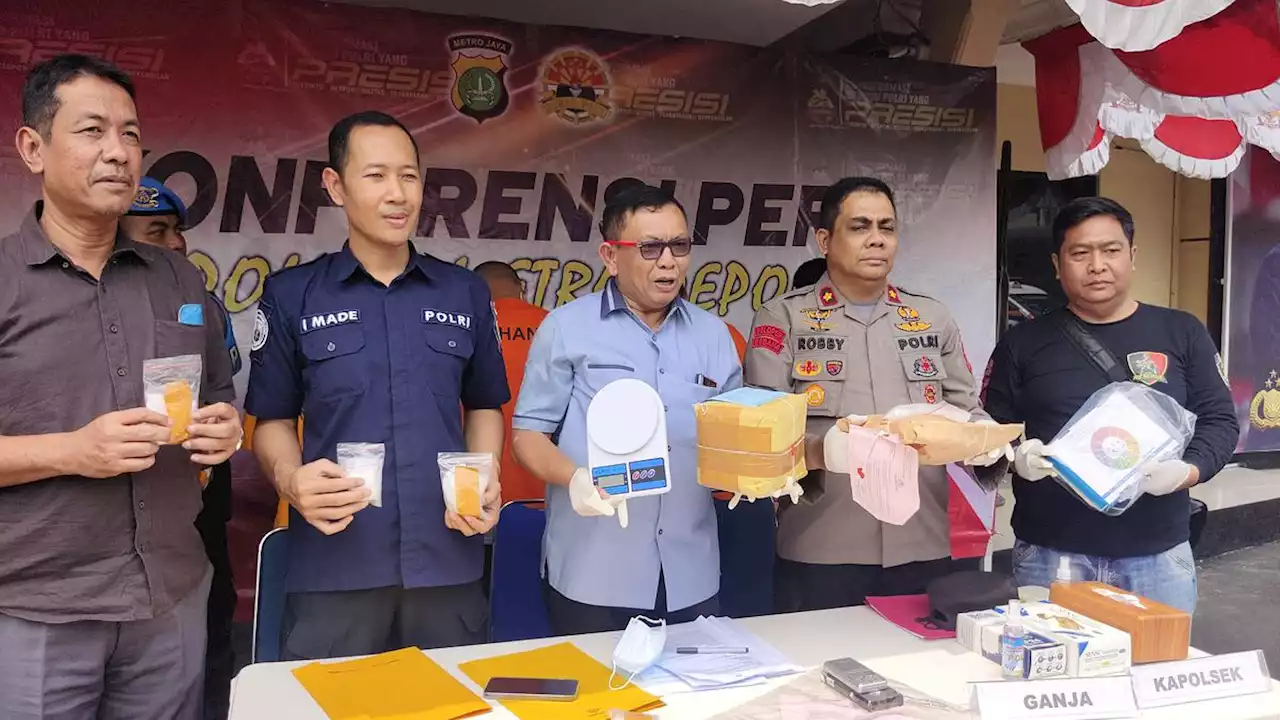 Polres Depok Ringkus 4 Pengedar Narkoba Jaringan Aceh, 3 Kg Sabu Disita