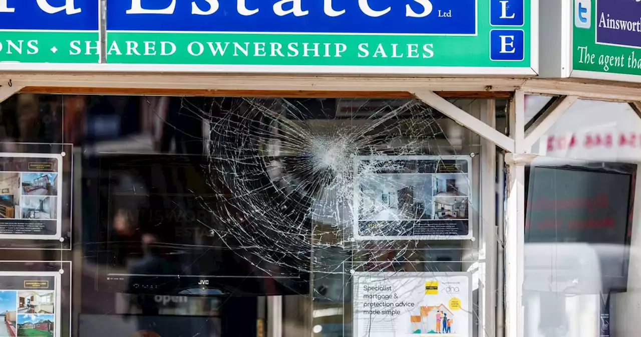 Window smashing yobs force rotten shop front to be replaced