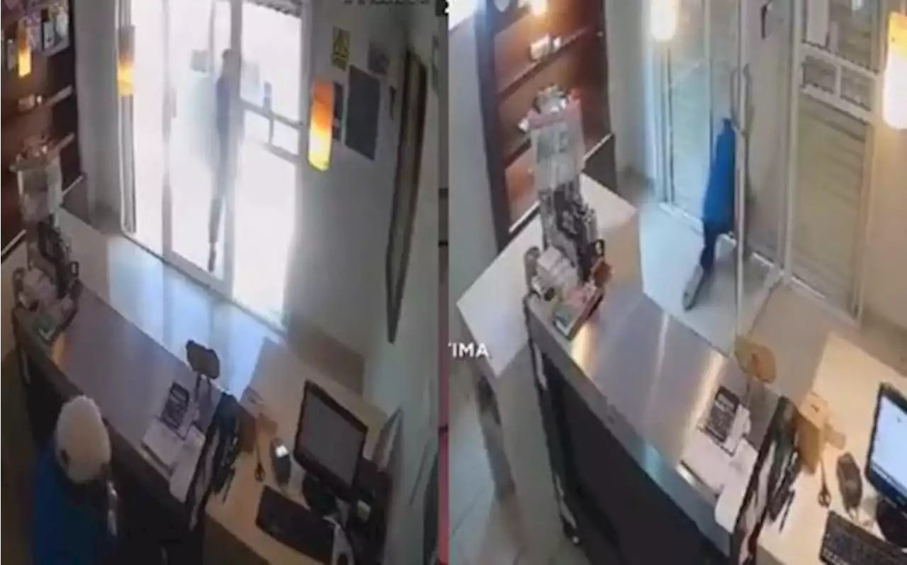 Video del ratero que quedó atrapado dentro de pastelería en Campeche