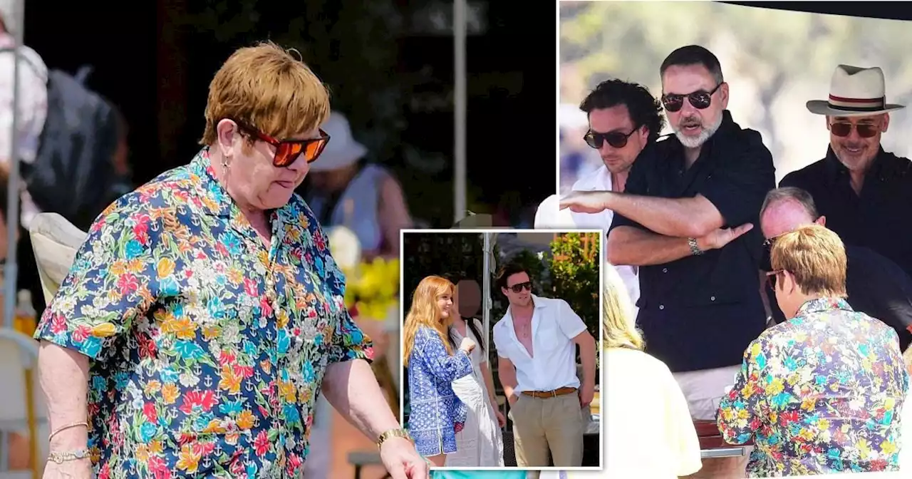 Elton John and David Furnish enjoy star-studded St Tropez trip