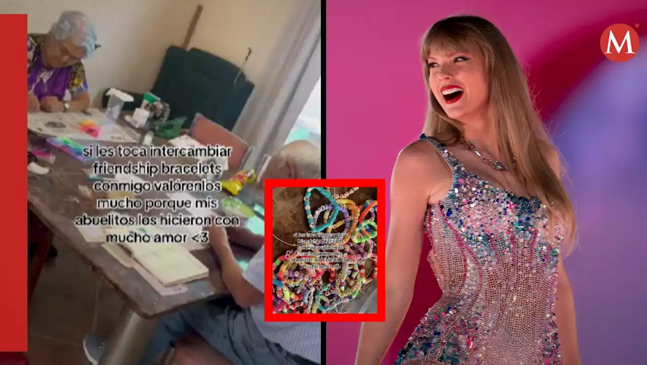 Viral.Abuelitos ayudan nieta hacer pulseras concierto de Taylor Swift