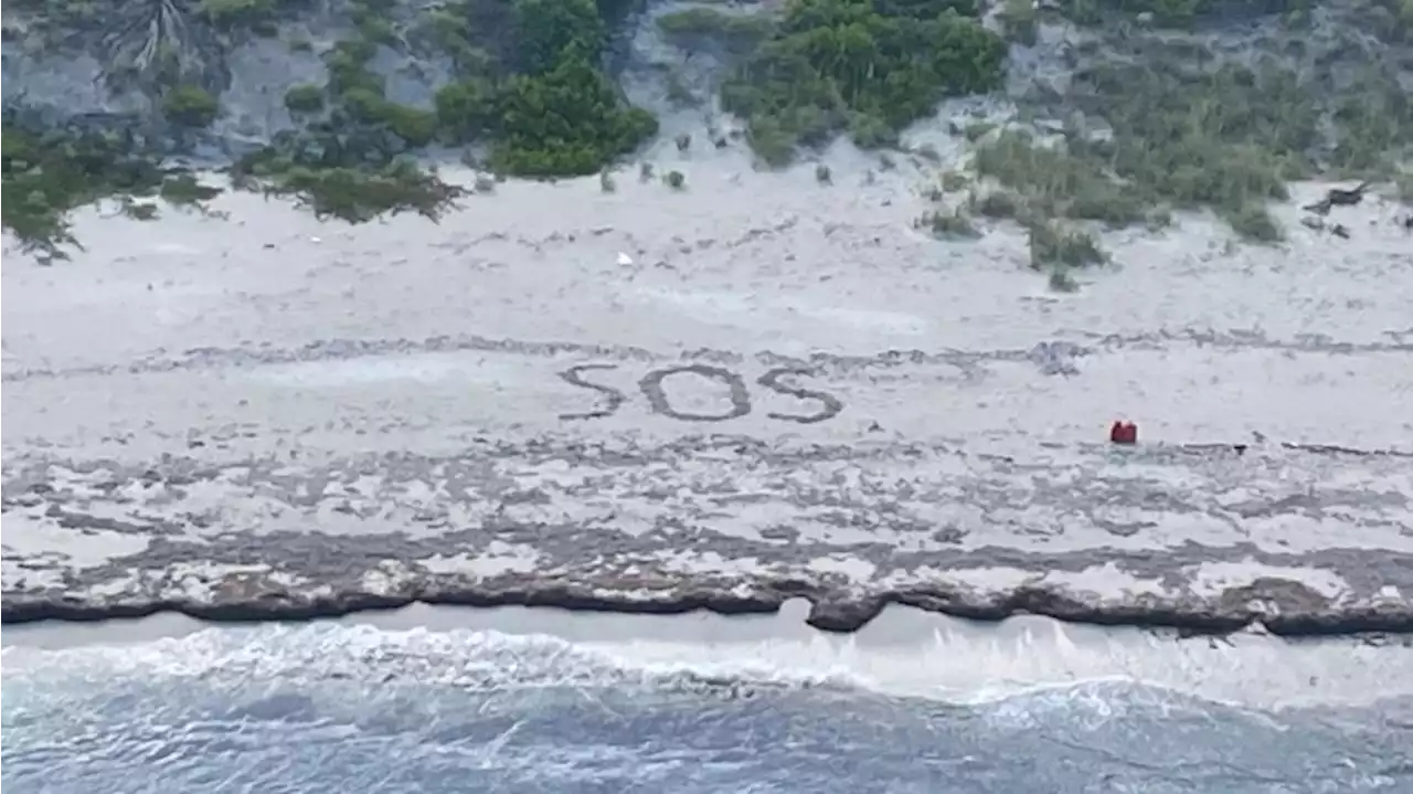 „SOS“ im Sand: US-Küstenwache veröffentlicht Rettungsfoto