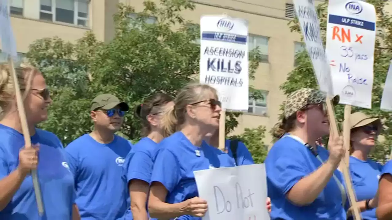 Nurses on strike over pay, staffing levels at Joliet's only hospital