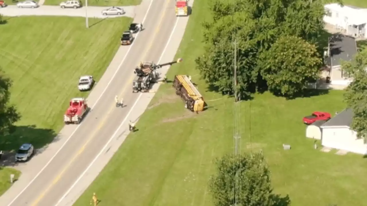 Child killed, 23 hurt in school bus crash on first day of elementary school