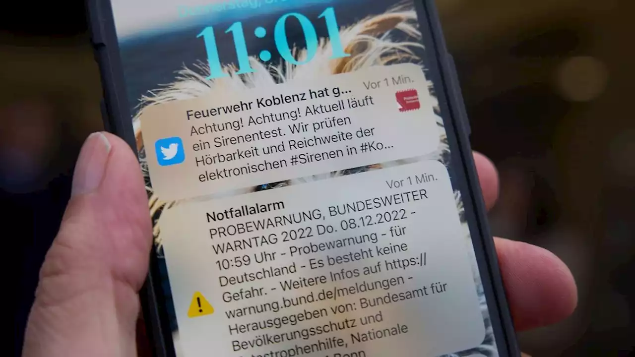 34 Warnmeldungen über Cell Broadcast in Rheinland-Pfalz