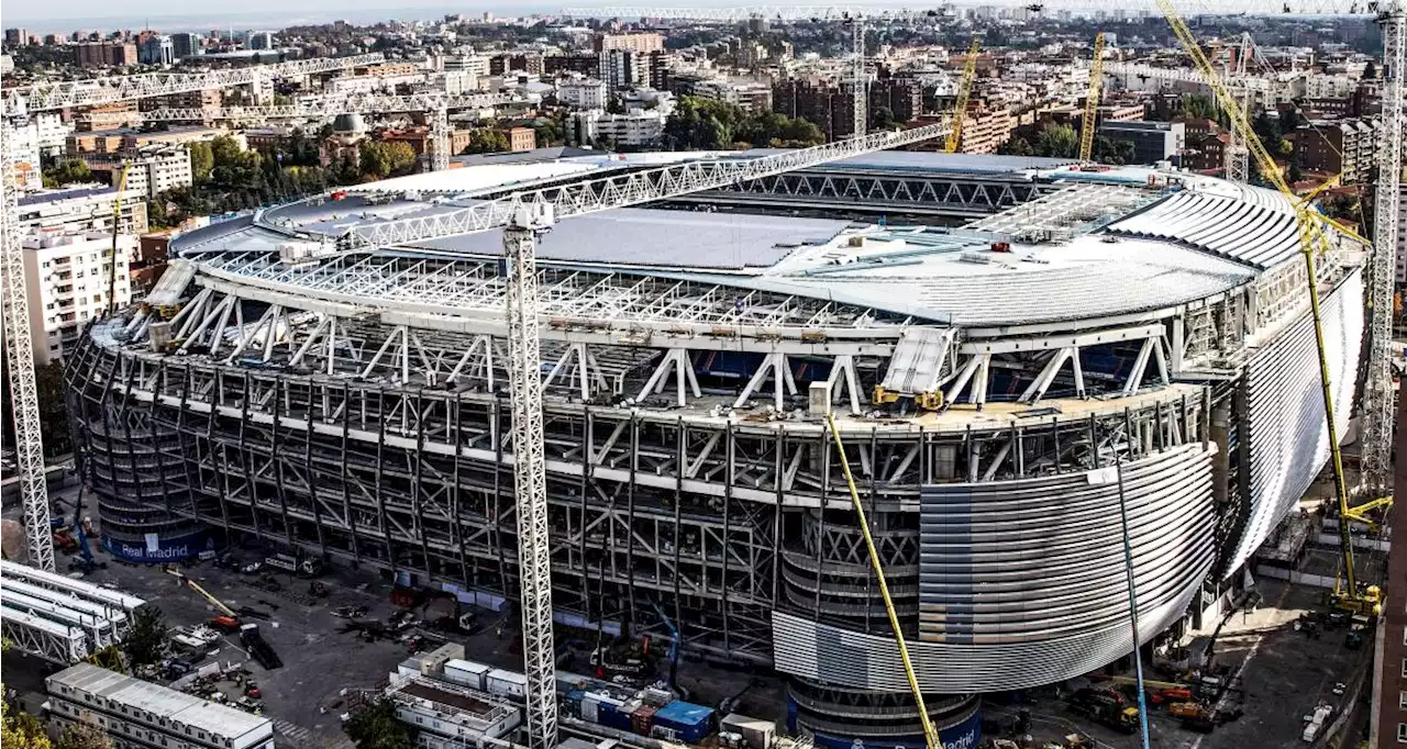 Real Madrid : toit retractable, écran LED 360... les dernières images de Santiago Bernabeu !