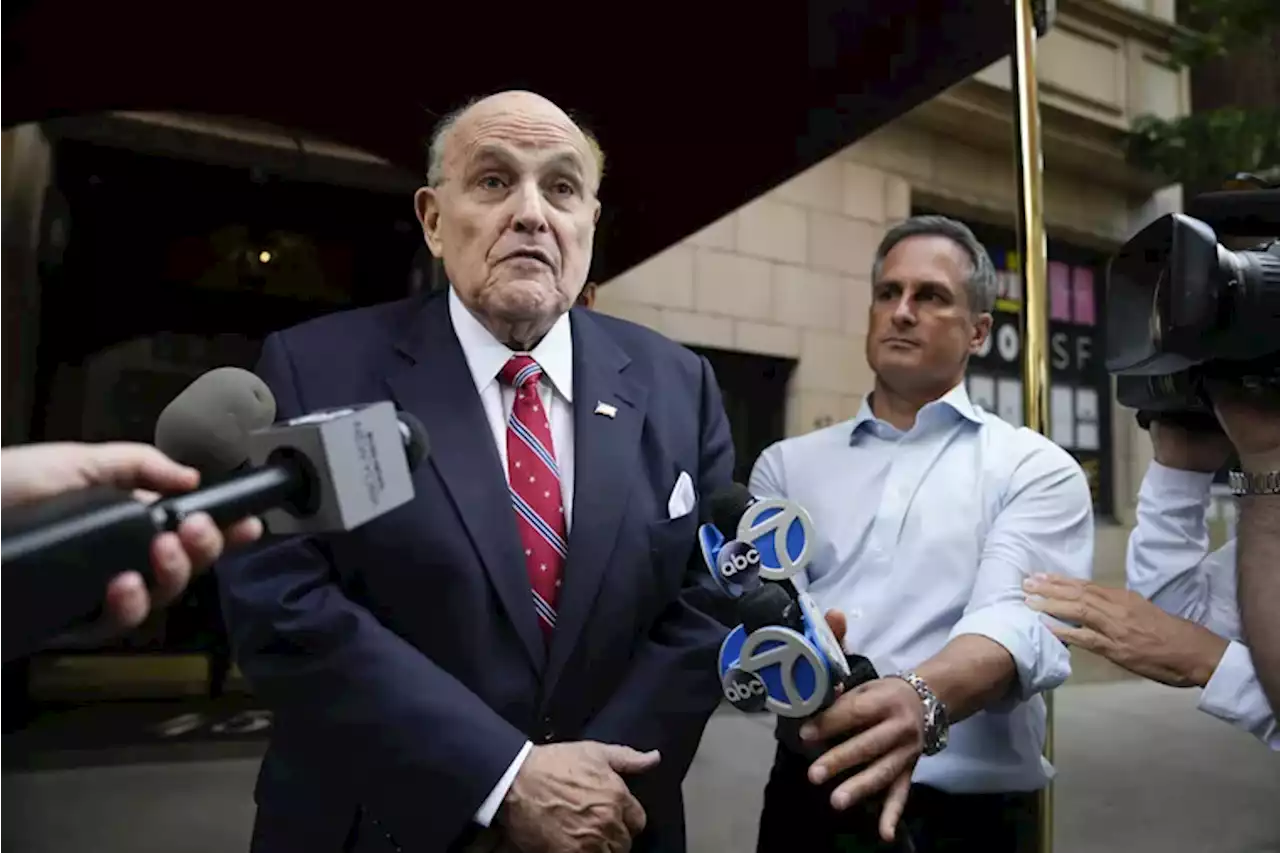 Rudy Giuliani is expected to turn himself in on Georgia 2020 election indictment charges