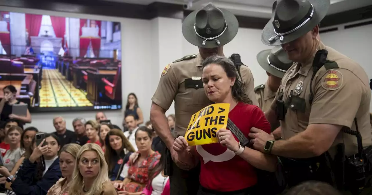 ACLU sues over Tennessee House Republican ban on signs after 3 people were kicked out of a hearing