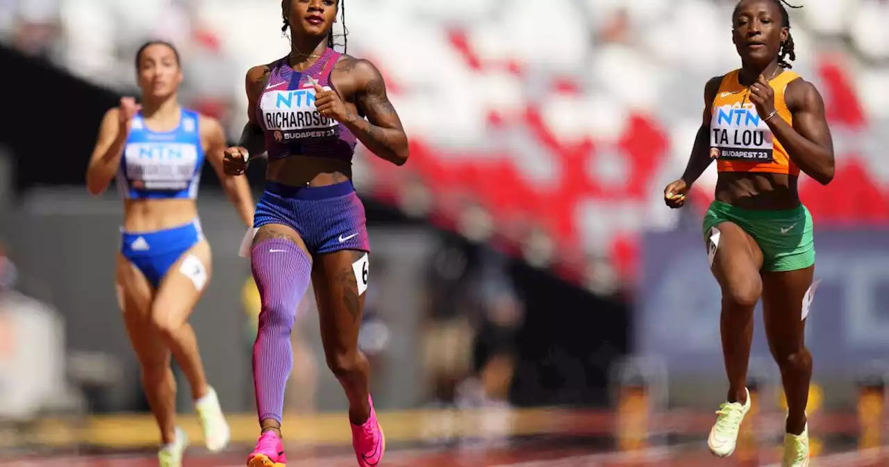 Richardson y Lyles pisan fuerte al buscar otra medalla en el Mundial de atletismo