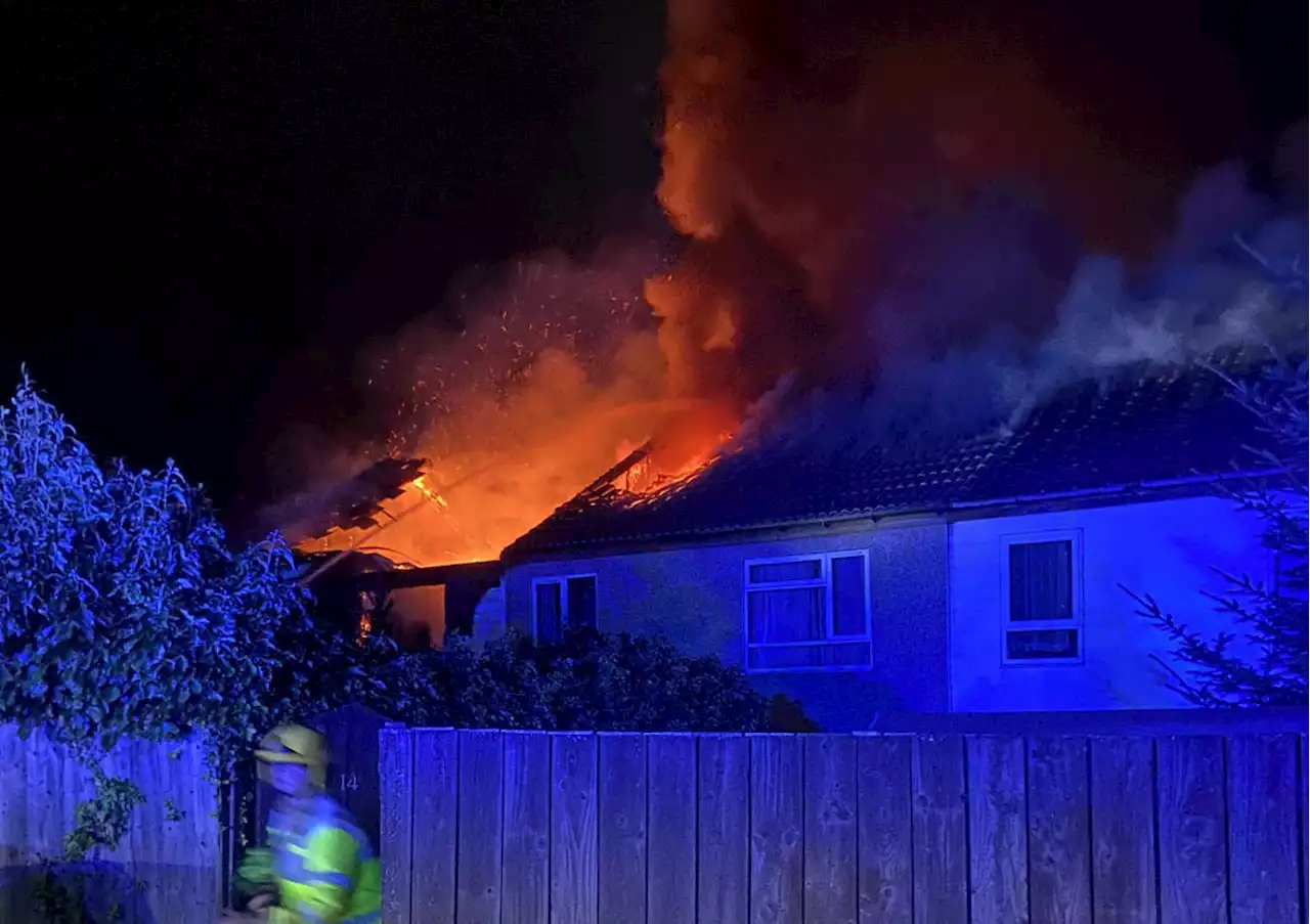 Firefighters tackle fire at terraced property in Telford