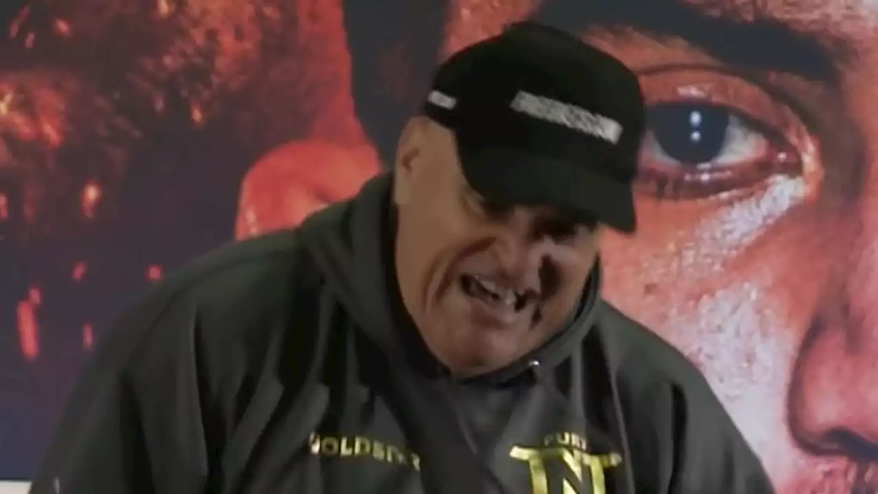 Tommy Fury's father flips table in angry outburst at Fury v KSI press conference