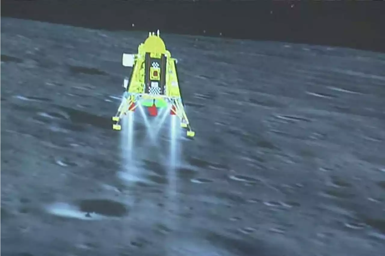 In historic first, India's Chandrayaan-3 spacecraft lands on moon's south pole