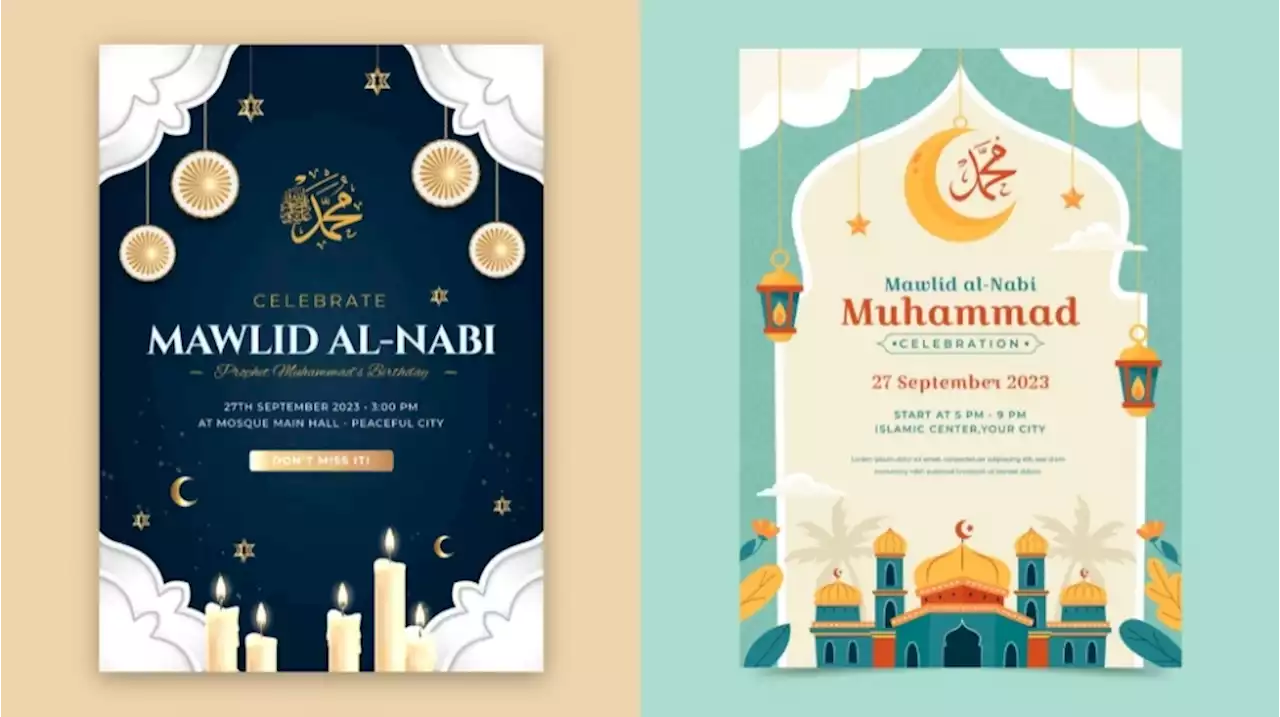 25 Poster Maulid Nabi Muhammad SAW 2023 Gratis Bisa Langsung Download