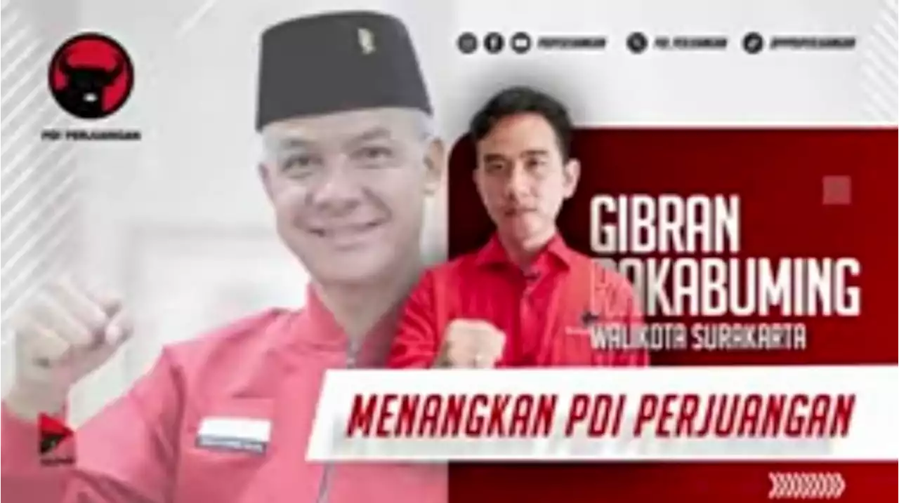 PDIP Dinilai Curi Start Kampanye, Video Gibran Cs Minta Masyarakat Pilih Ganjar Bertebaran di Medsos