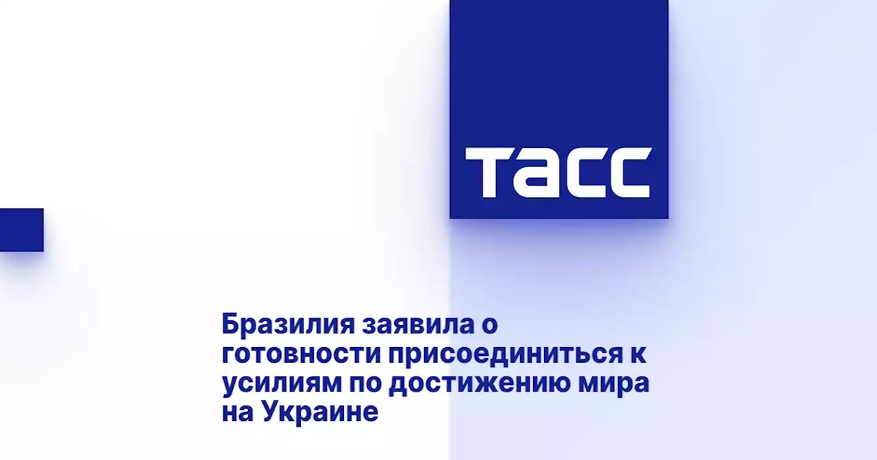 Бразилия заявила о готовности присоединиться к усилиям по достижению мира на Украине