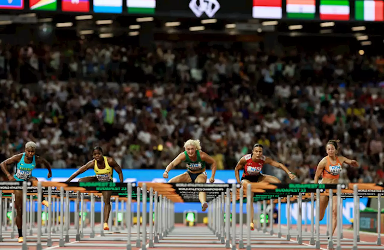 Sarah Lavin breaks Irish 100m hurdles record but bows out in world semi-finals