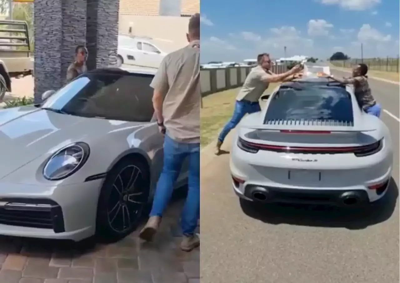 'Super bond': Malcolm lets helper Thembi drive his Porsche [watch]