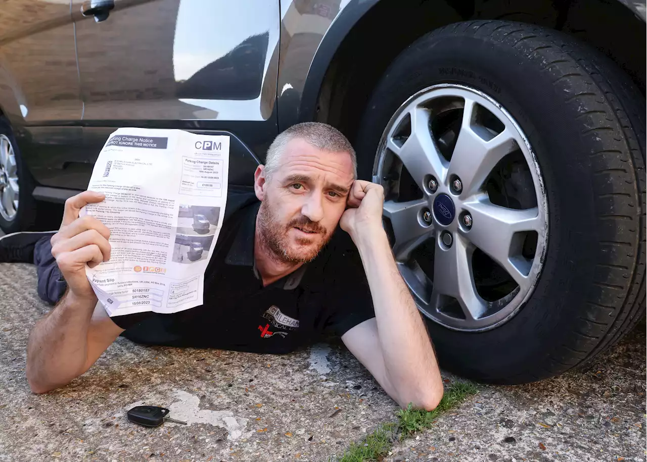 I’m fuming after parking warden fined me £100 while I changed my flat tyre