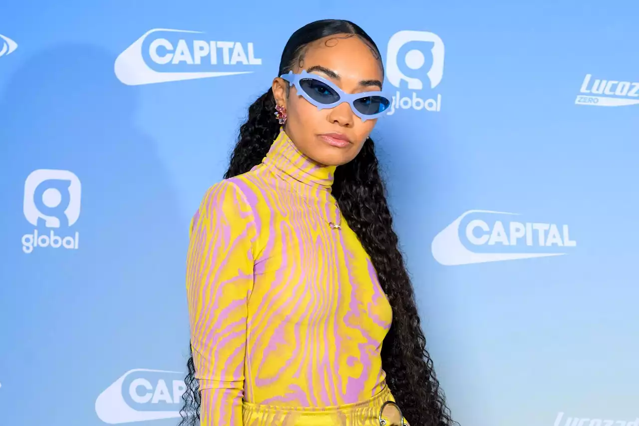 Leigh-Anne Pinnock goes braless in yellow dress to perform