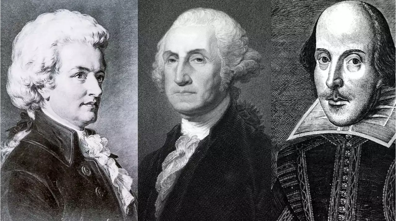 Así se verían hoy Mozart, William Shakespeare y George Washington, según la inteligencia artificial