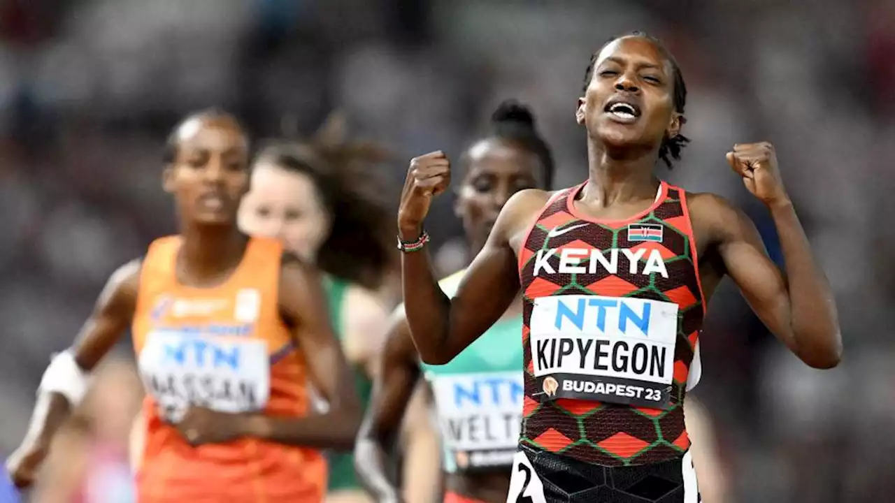 Kenya's Faith Kipyegon wins third world women's 1500m gold