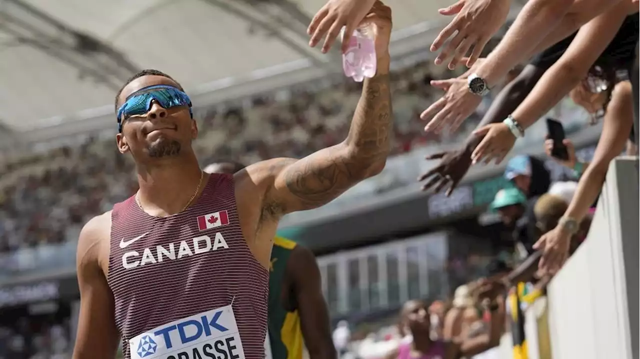 Andre De Grasse Aaron Brown Brendon Rodney qualify for men's 200m semifinals at world championships