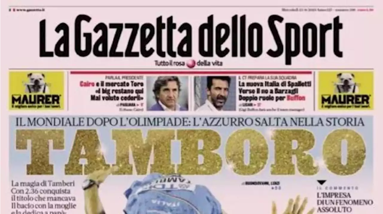 La Gazzetta dello Sport in apertura: 'La Juve di Max si ispira a Conte. Lukaku dove ti piazzo?'