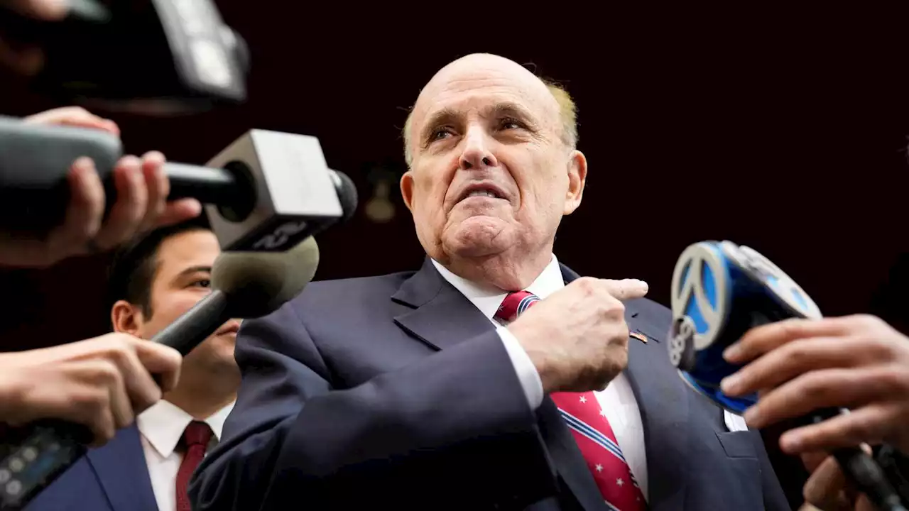 Giuliani turns himself in on Georgia 2020 election charges after bond is set at $150,000