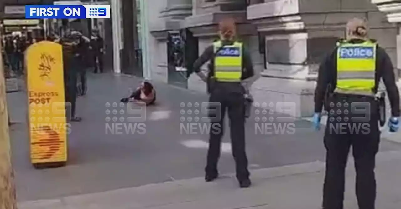 Man Tasered in Melbourne CBD after allegedly threatening people with scissors