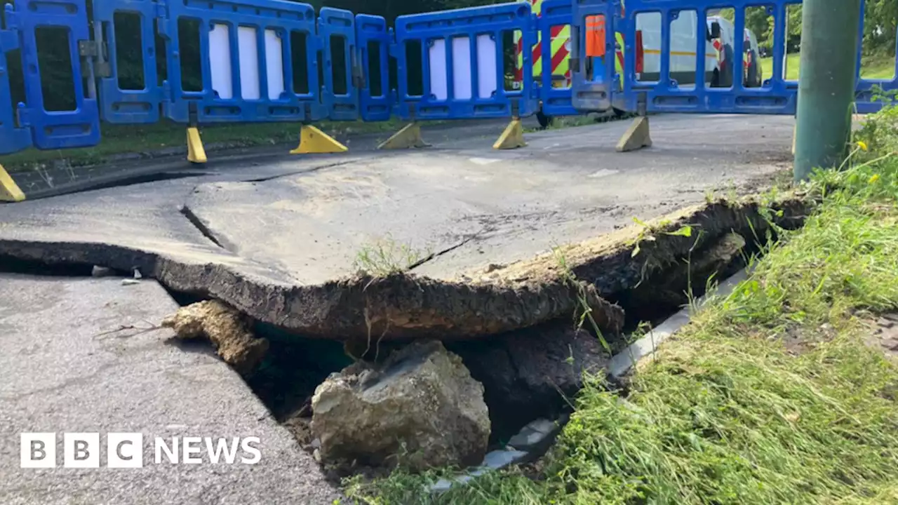 Swindon road closed following burst water main