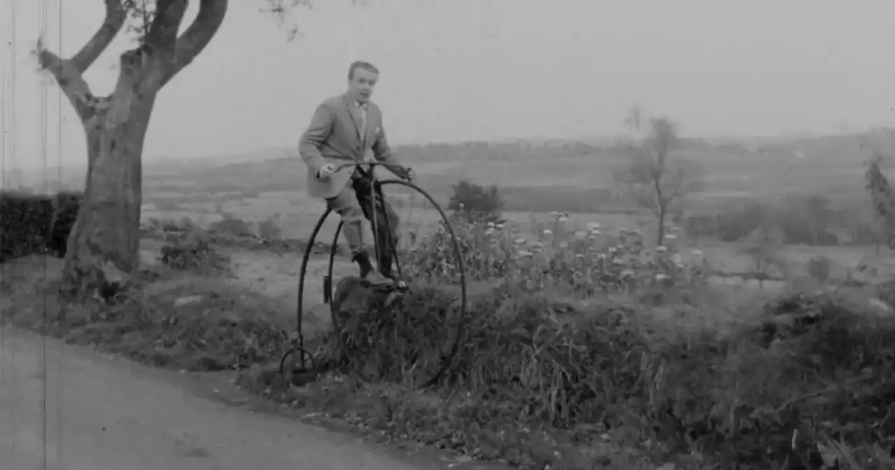 WATCH: UTV presenter struggles with a penny farthing bike in 1964 footage