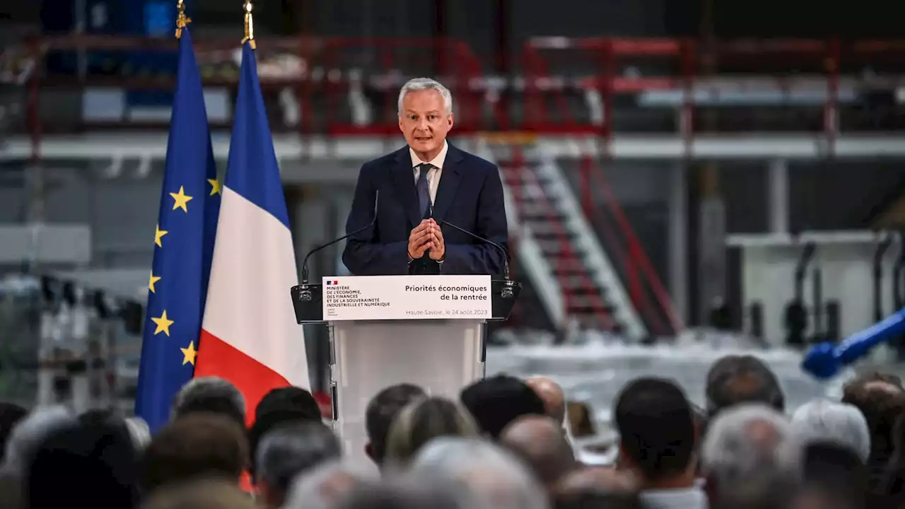 Bruno Le Maire promet de 'continuer à baisser les impôts sur les ménages et les entreprises'