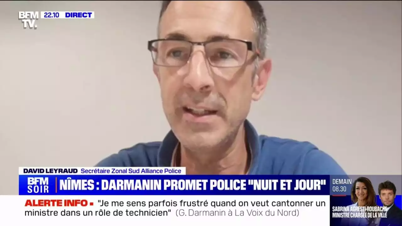 Fusillades à Nîmes: 'Tout ne passera pas que par la réponse policière', pour David Leyraud (secrétaire zone sud du syndicat Alliance Police Nationale)