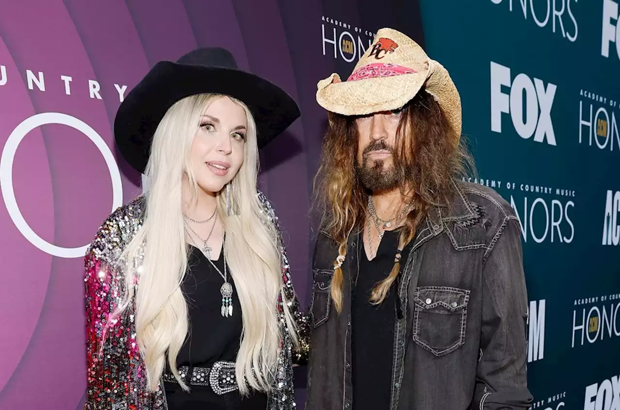 Billy Ray Cyrus & Fiancee Firerose Make Their Red Carpet Debut at the 2023 ACM Honors