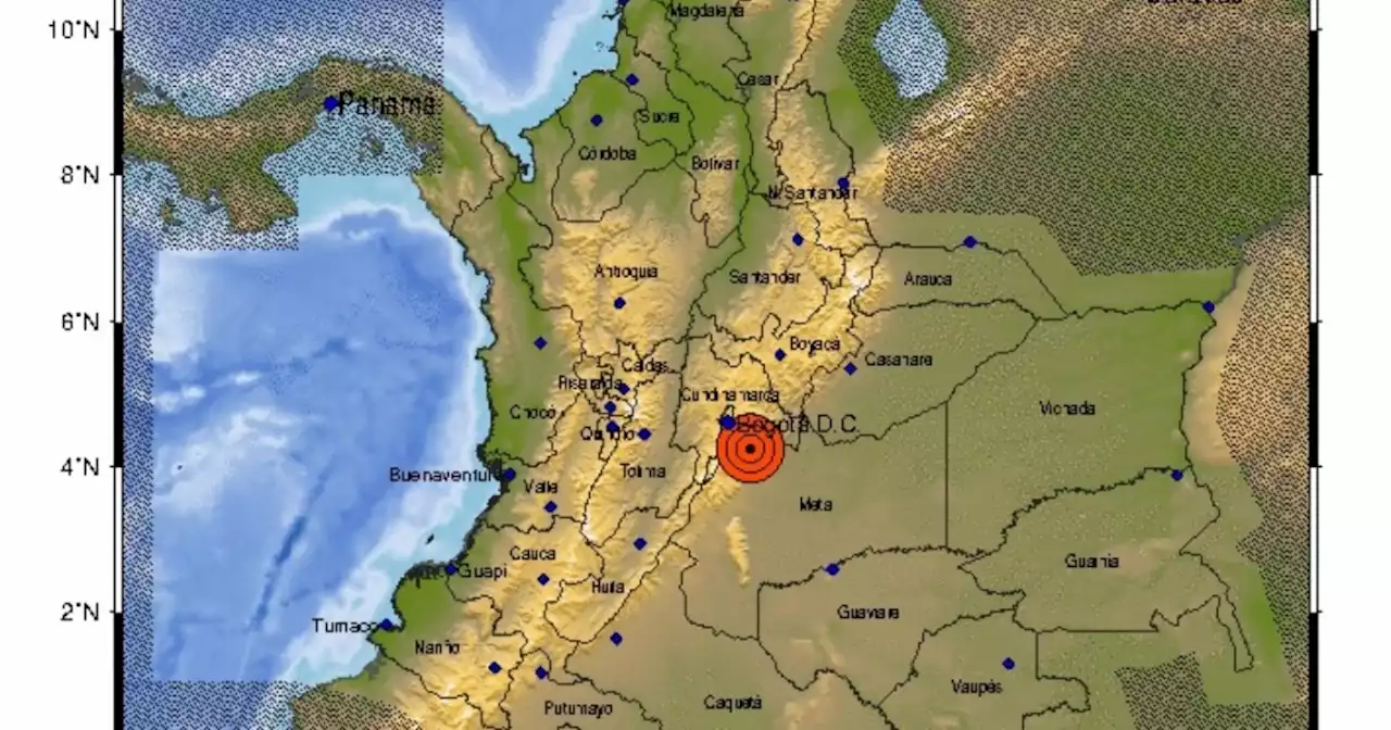 Temblor sacude nuevamente a Cundinamarca: esta vez, en Guayabetal