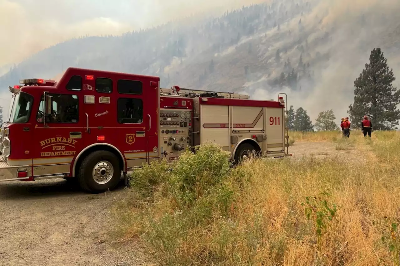 Burnaby firefighters watch from sidelines as B.C. wildfires rage