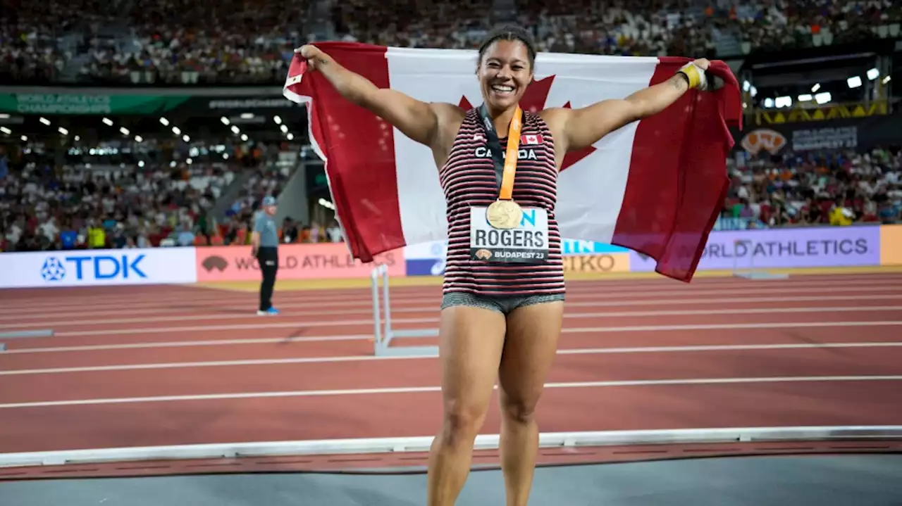 Canada's Camryn Rogers dominates to win hammer throw world title