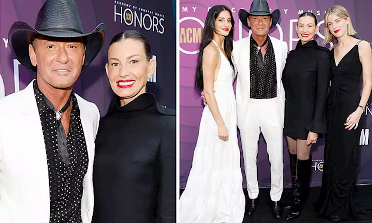 Tim McGraw and Faith Hill share spotlight with daughters at ACM Honors