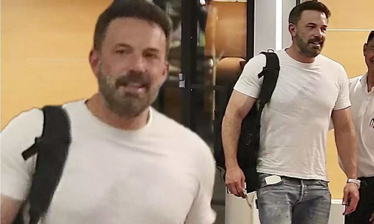 Toned Ben Affleck steps out...after wife JLo's 51st birthday tribute