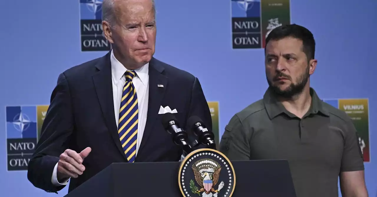 Biden marks Ukrainian independence hours after war sparks rift on GOP debate stage