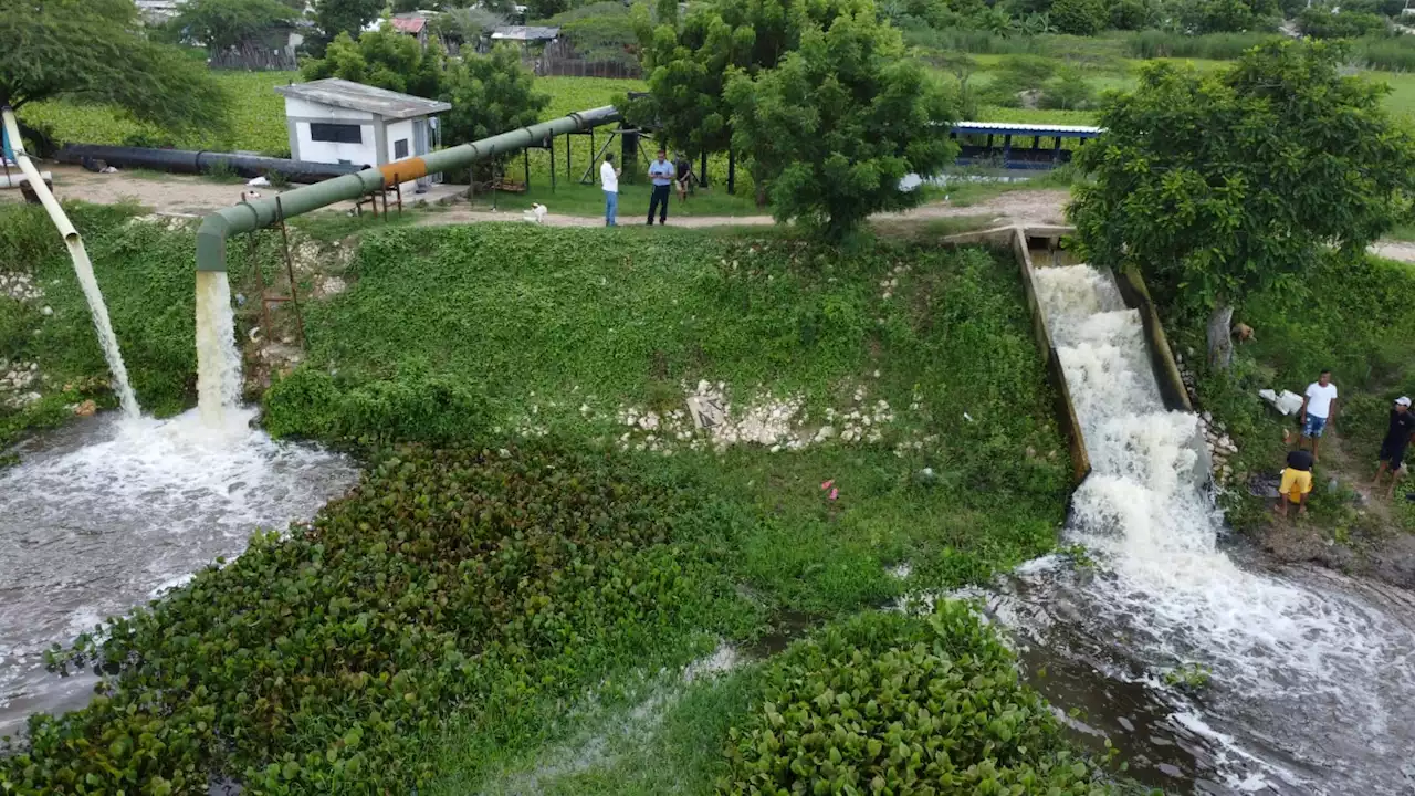 Estación de bombeo de Santo Tomás funciona en su máxima capacidad