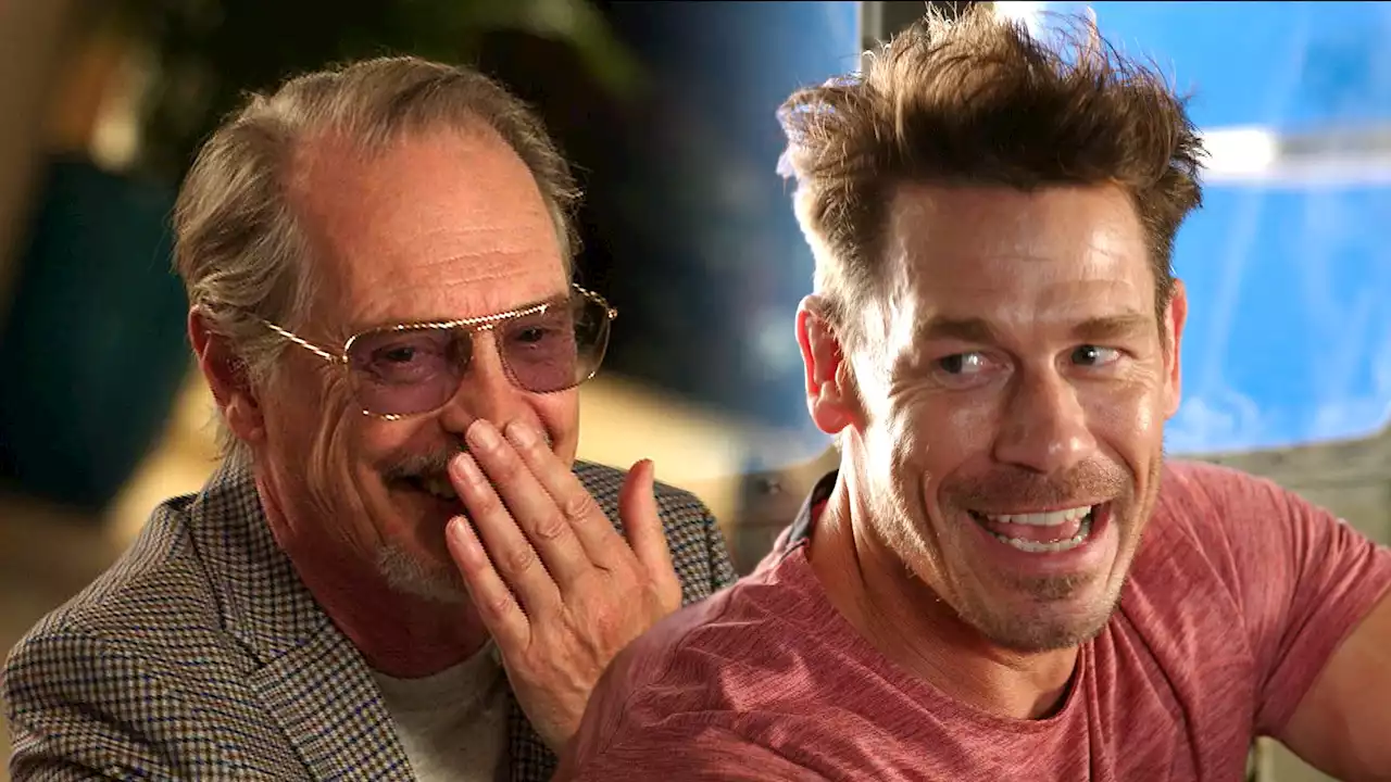 Watch Steve Buscemi and John Cena Laugh Uncontrollably on Set of ‘Vacation Friends 2’ (Exclusive)