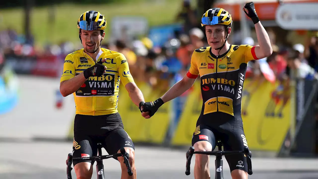 | Co-leaders chez Jumbo-Visma, Primoz Roglic et Jonas Vingegaard se retrouvent un an après