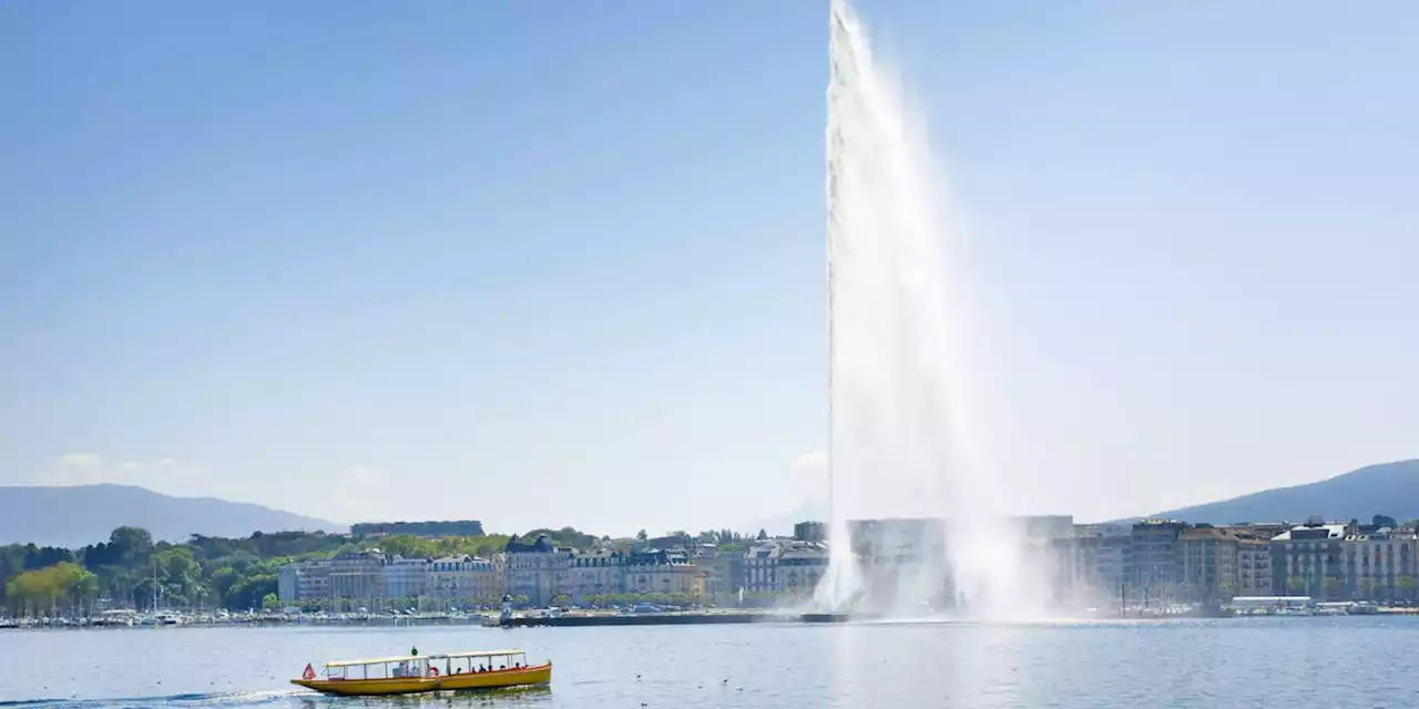 Mann versucht, Fontäne am Genfersee zu umarmen und landet im Krankenhaus