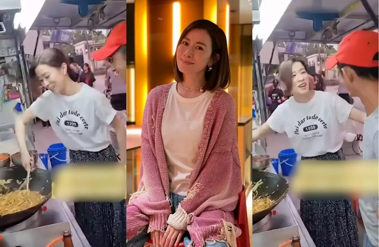 (Video) HK Actress Charmaine Sheh Learns To Cook Char Kuey Teow At Roadside Stall In KL