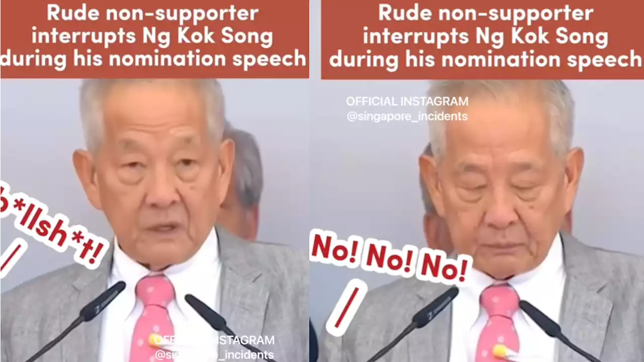 Caught on video: Ng Kok Song heckled during nomination speech