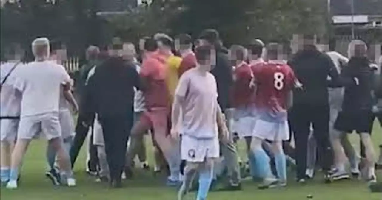 Junior league soccer match held 'behind closed doors' after brawl