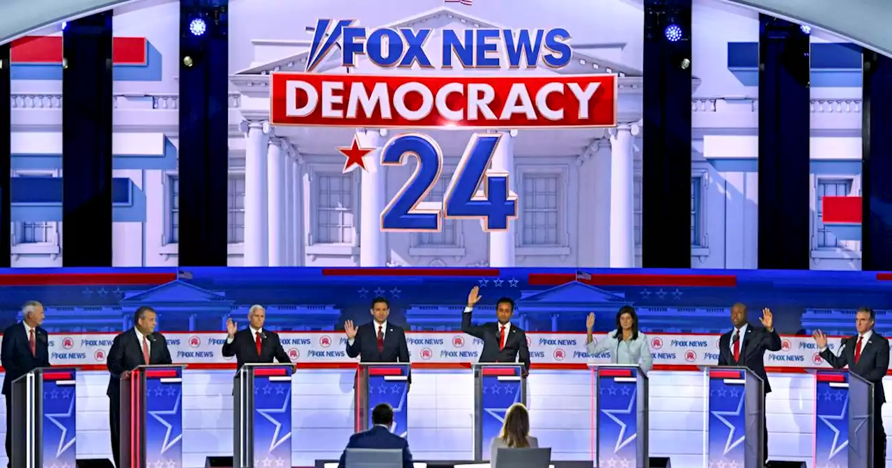 US election 2024: Republican candidates clash over Trump and climate change in first primary debate