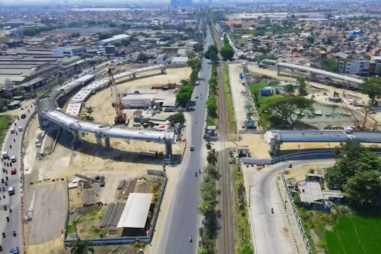 Polisi Siagakan Belasan Petugas di Kawasan Flyover Aloha Sidoarjo